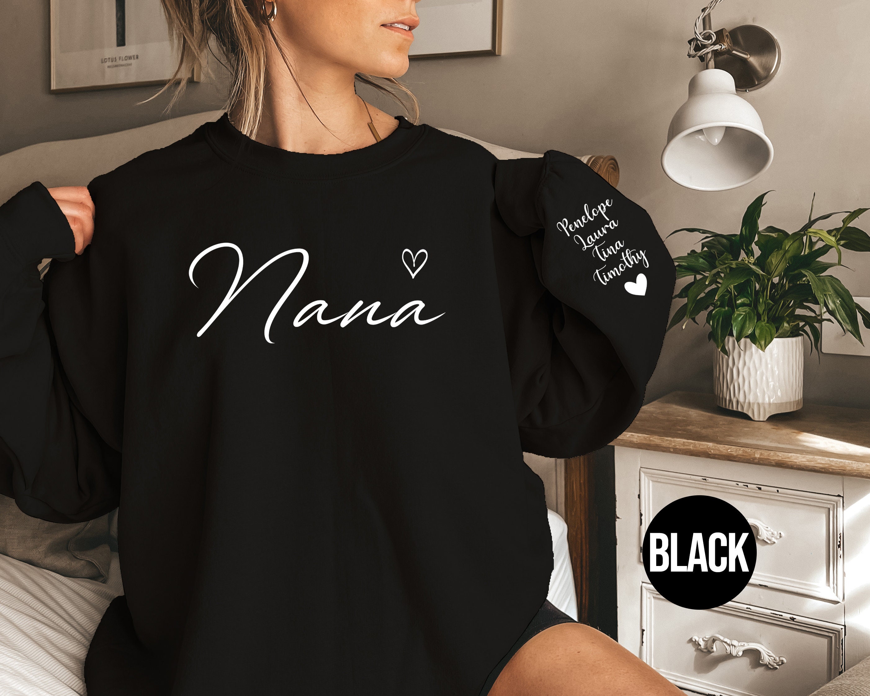 personalized nana sweatshirt custom hoodie for new grammy family group announcement gifts unique grandmother outfit y9gcr scaled