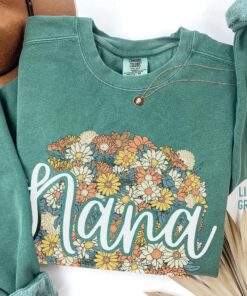 personalized nana sweatshirt floral design custom grandma shirt for mothers day unique gift with grandkids 671wi