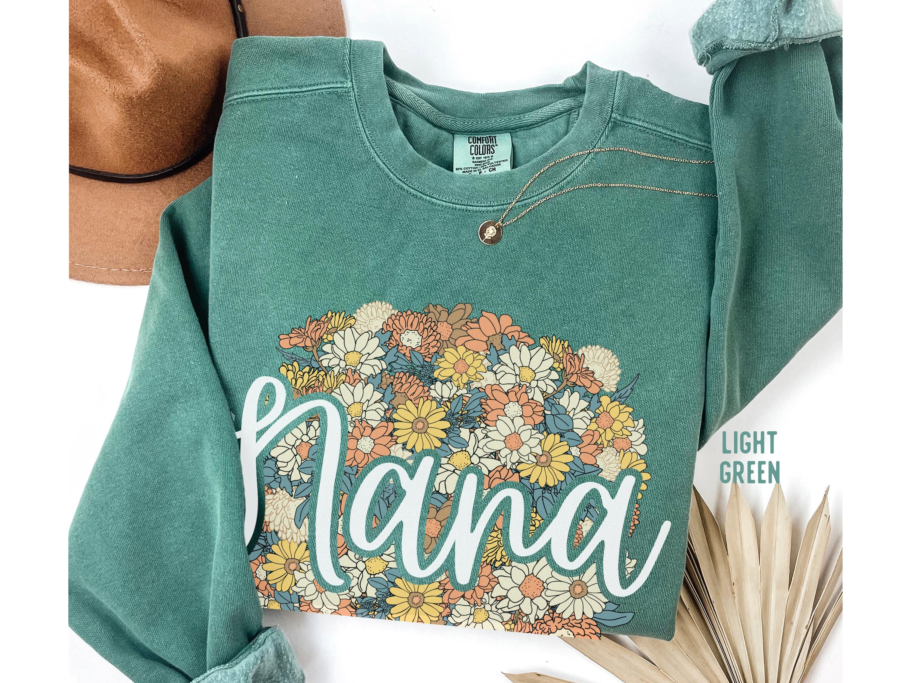 personalized nana sweatshirt floral design custom grandma shirt for mothers day unique gift with grandkids 671wi scaled