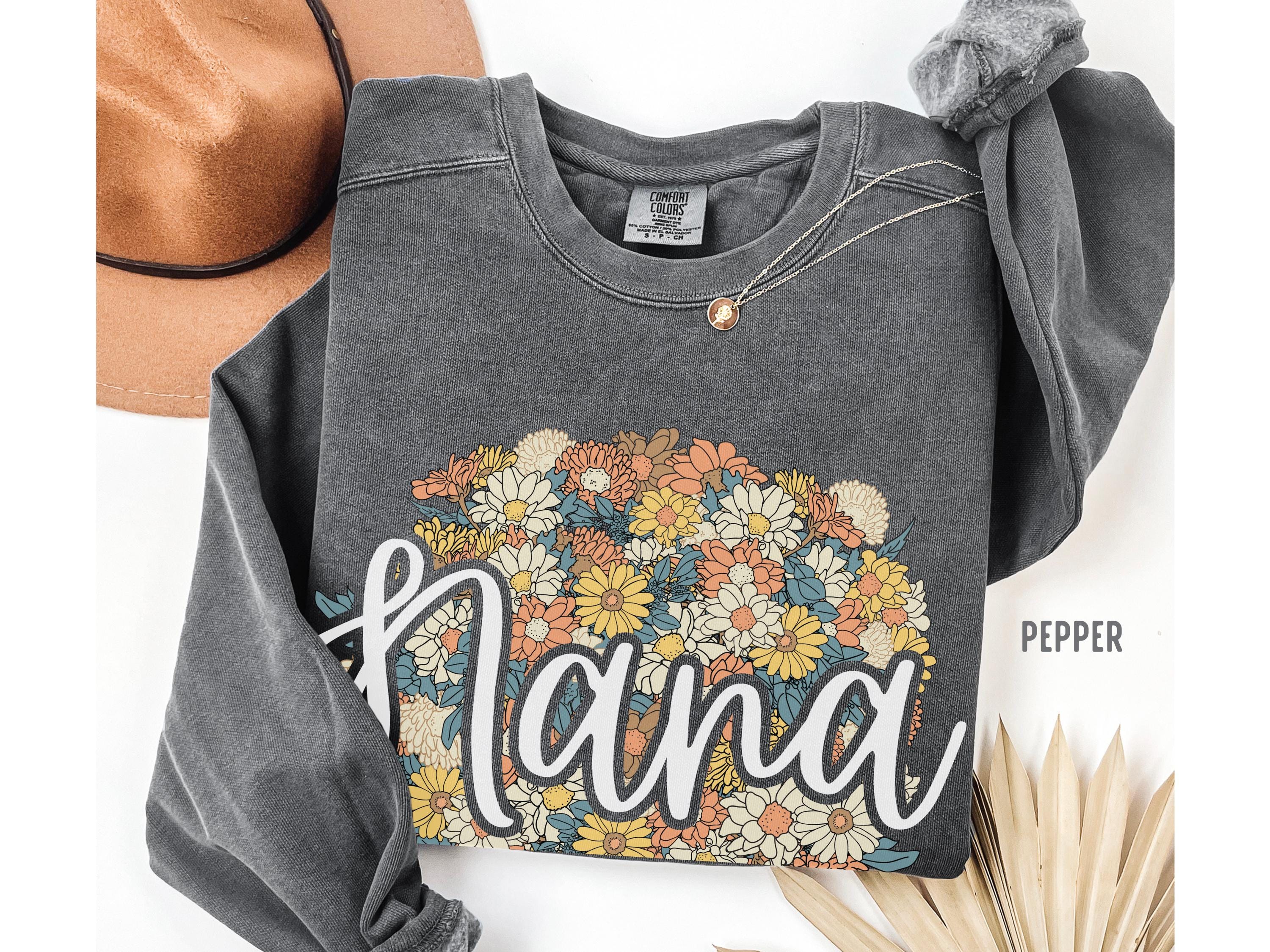 personalized nana sweatshirt floral design custom grandma shirt for mothers day unique gift with grandkids fopbk scaled