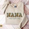 personalized nana sweatshirt with custom grandchildren names floral design for grandma christmas gift wdkhc