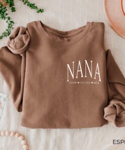 personalized nana sweatshirt with grandkids names custom grandma shirt for mothers day unique gift for nana 7agdl