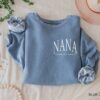 personalized nana sweatshirt with grandkids names custom grandma shirt for mothers day unique gift for nana mwhm0