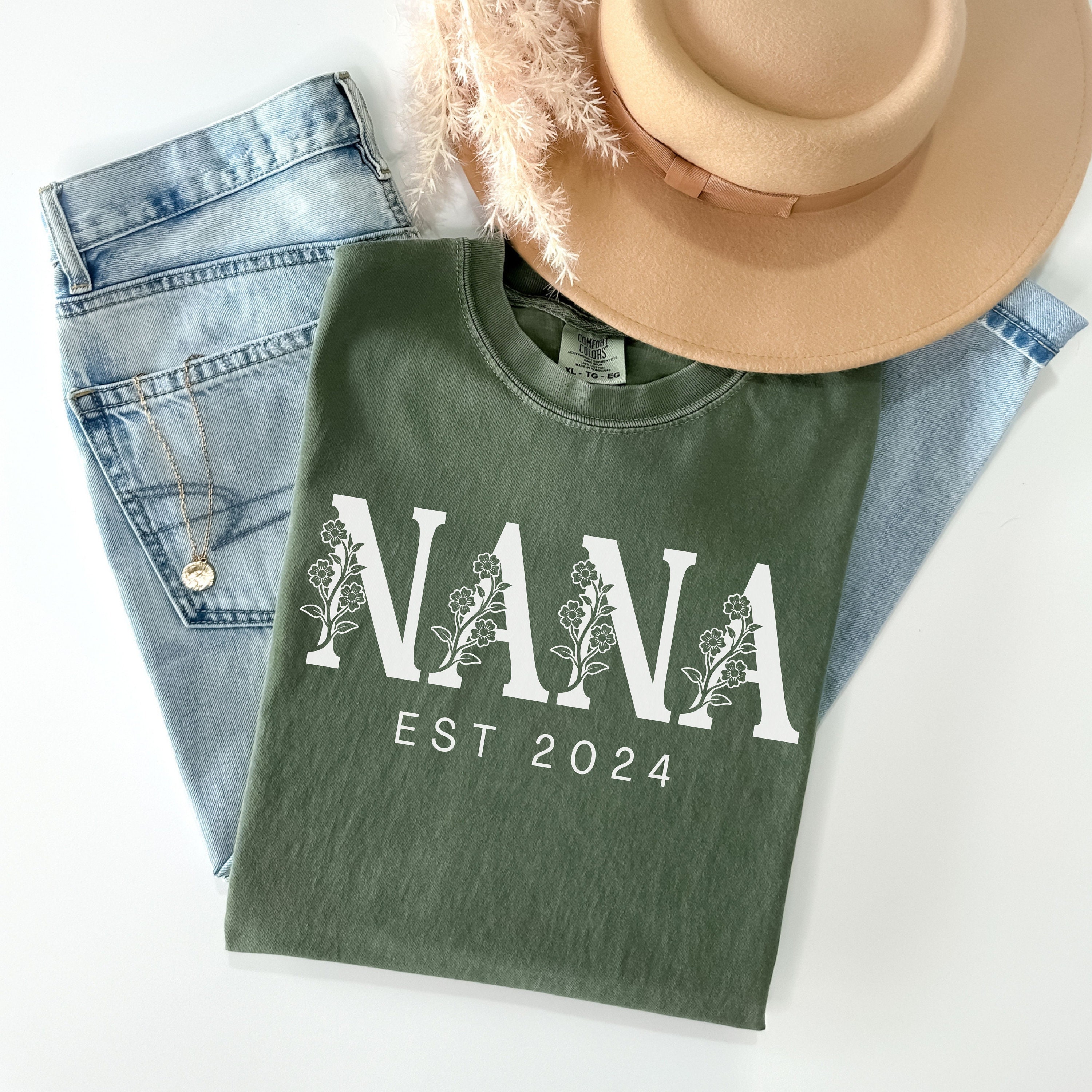 personalized nana wildflowers shirt grandma shirt for mothers day christmas gift unique nana est t shirt s1rvx scaled