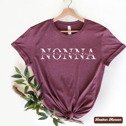 personalized nonna shirt with grandkids names for new grandma mothers day gift or grandmother birthday present vljvz scaled