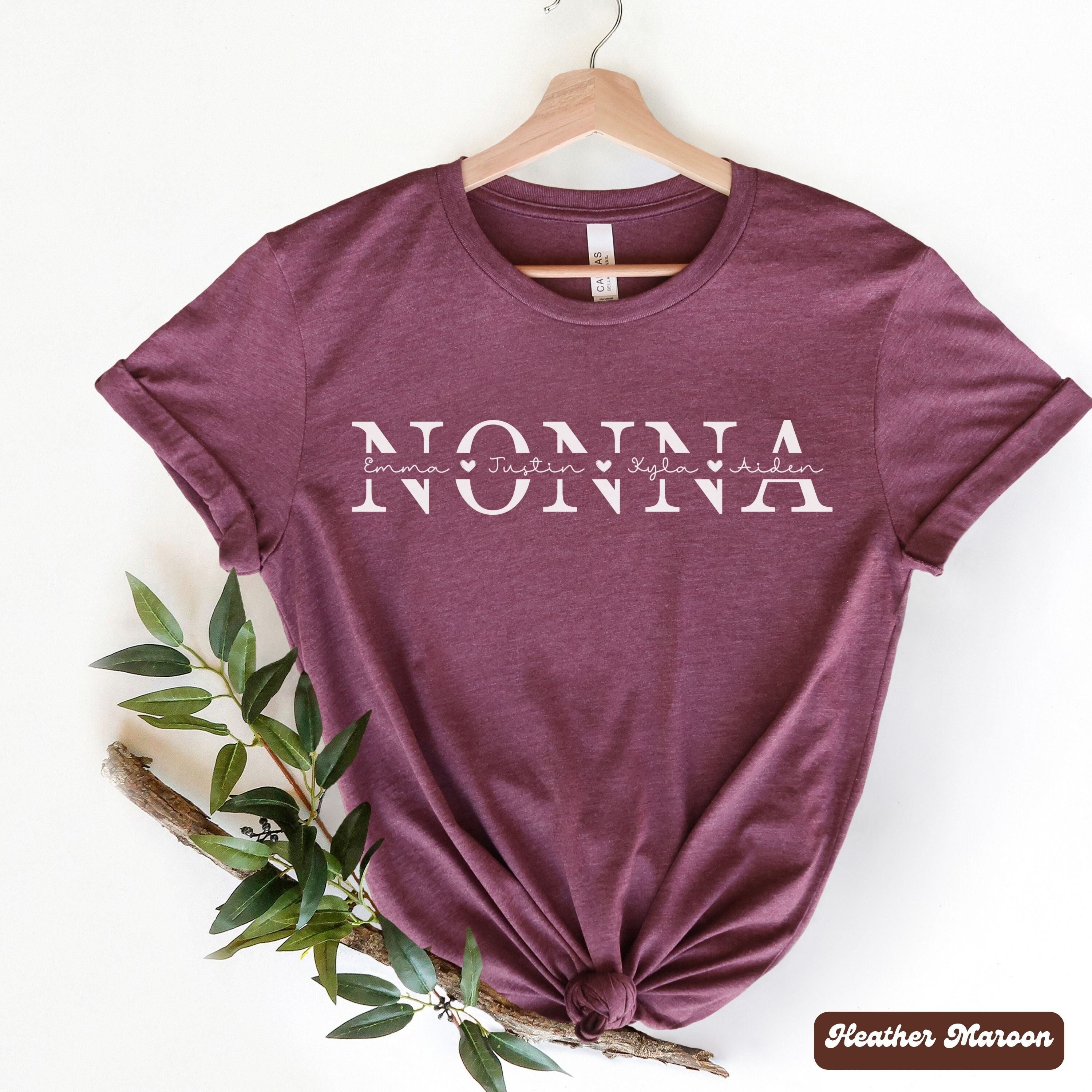 personalized nonna shirt with grandkids names for new grandma mothers day gift or grandmother birthday present vljvz scaled