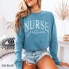 personalized nurse long sleeve t shirt custom rn shirt graduation gift for nurses registered nurse name tee lh7j2