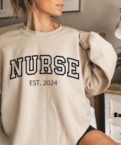 personalized nurse sweatshirt custom rn hoodie for nursing school graduation and nurse appreciation gifts rbd1w