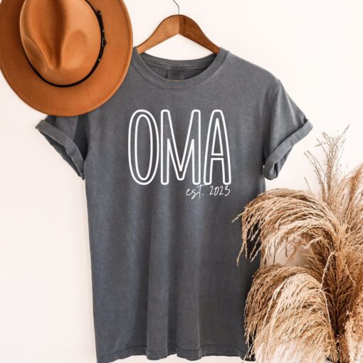 personalized oma shirt established 2025 custom t shirt for new oma unique gift idea for grandmother sxyzu scaled