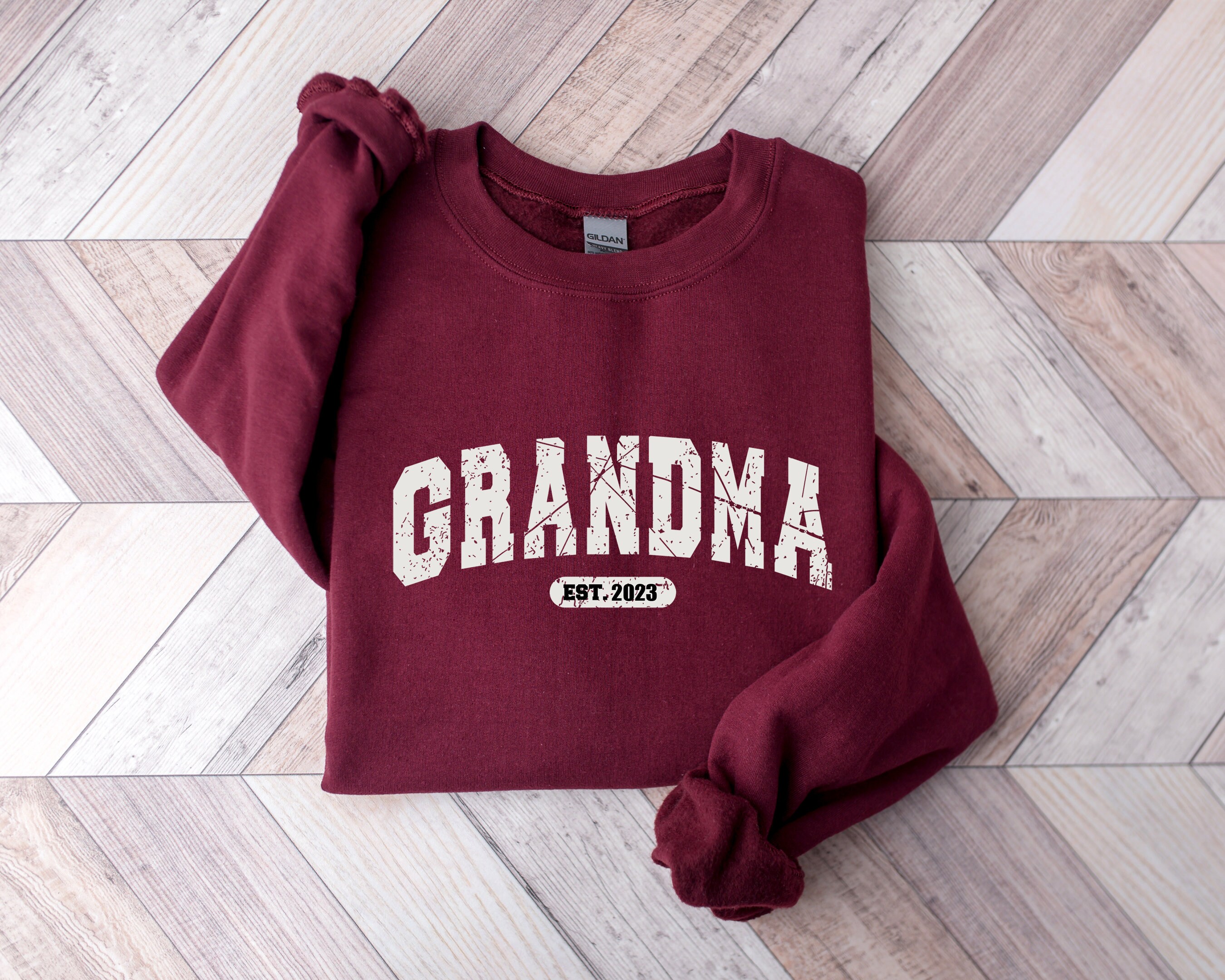 personalized retro grandma sweatshirt custom grandpa sweater cute nana t shirt unique granny gift for new grandparents 1uvhg scaled