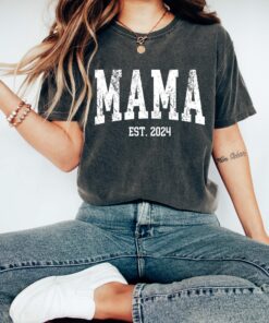 personalized retro mama est shirt custom mom shirt for mothers day new mom announcement funny mom t shirt 6n8ab