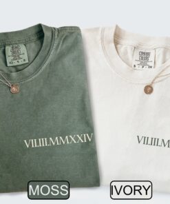 personalized roman numeral t shirt custom date shirt for couples anniversary outfit unique valentines day gift nwwkq