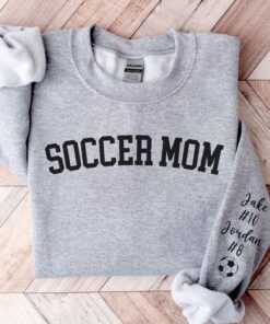 personalized soccer mom sweatshirt custom game day apparel unique soccer mama gift for moms who love soccer acpy5