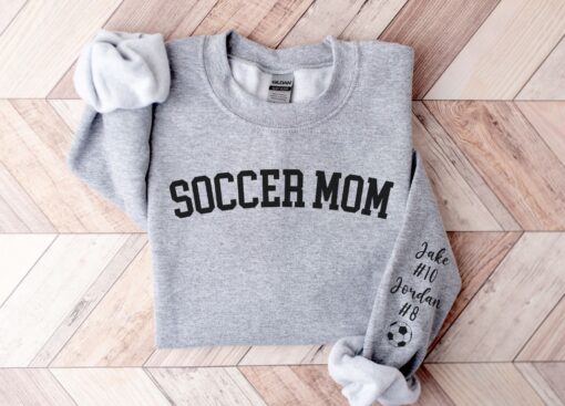 personalized soccer mom sweatshirt custom game day apparel unique soccer mama gift for moms who love soccer acpy5