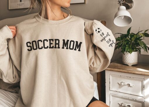 personalized soccer mom sweatshirt custom game day apparel unique soccer mama gift for moms who love soccer l0zt8