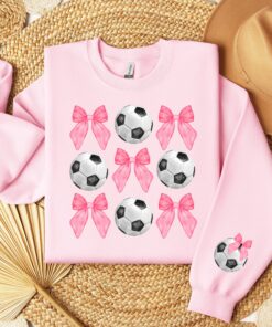 personalized soccer mom sweatshirt with coquette bow custom sports hoodie for girls soccer gifts and ideas mspww