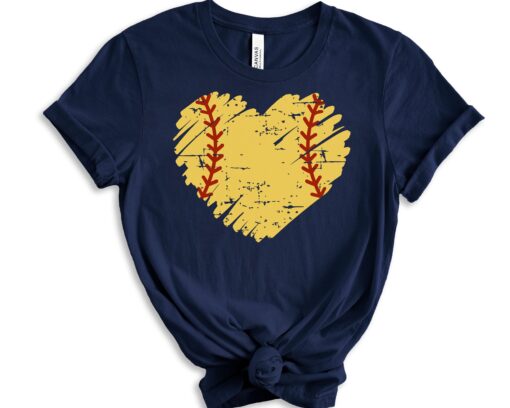 personalized softball mom shirt with custom number cute softball heart design for softball fans and teams kb1oy scaled