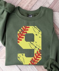 personalized softball mom sweatshirt with custom number for game day softball season shirts and gifts bgxej