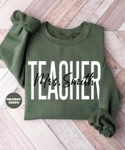 personalized teacher sweatshirt custom name hoodie for new teachers elementary school appreciation gifts bpqvu