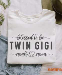 personalized twin grandma shirt for blessed nana gigi and mimi unique twin announcement gift for grandparents hbjsk