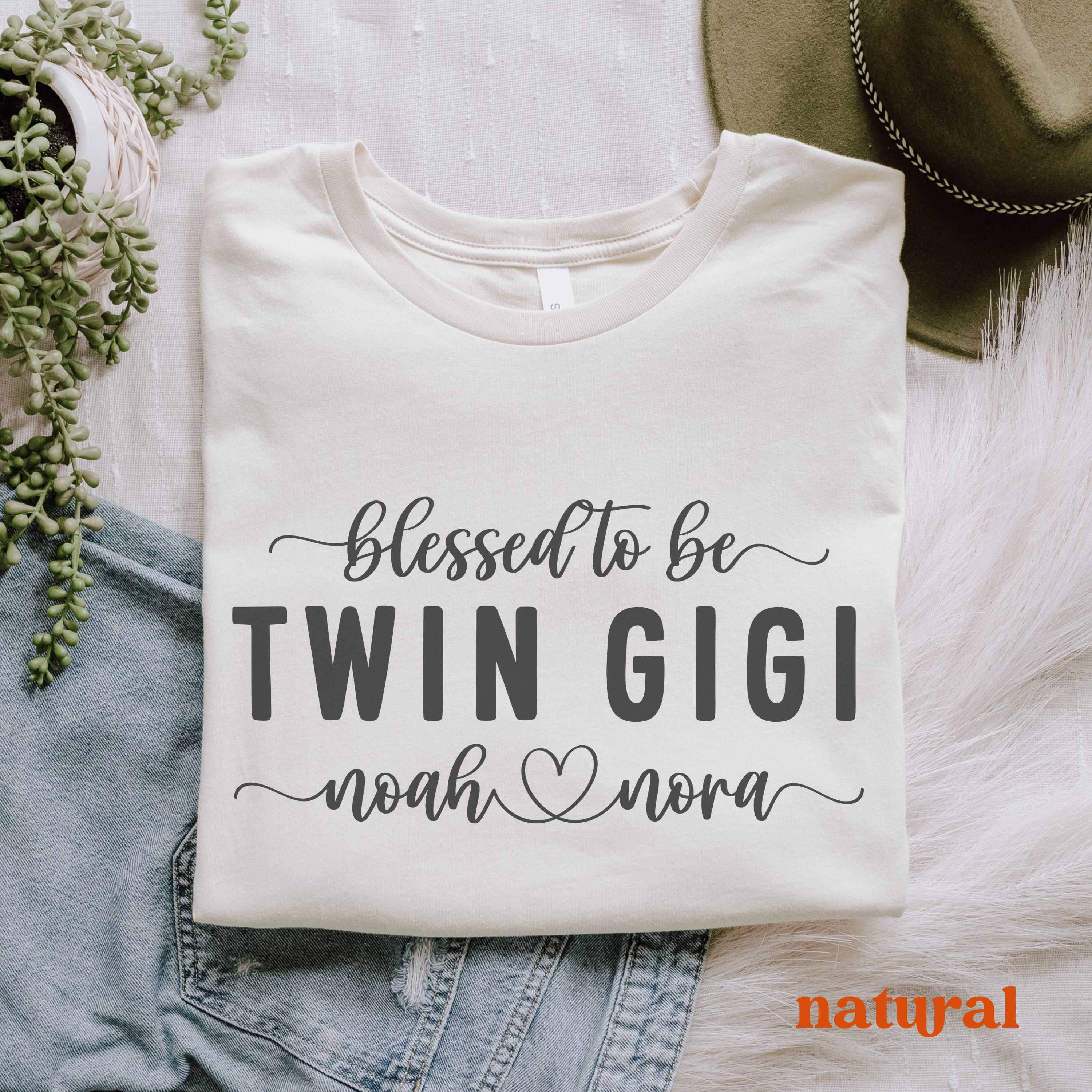 personalized twin grandma shirt for blessed nana gigi and mimi unique twin announcement gift for grandparents hbjsk