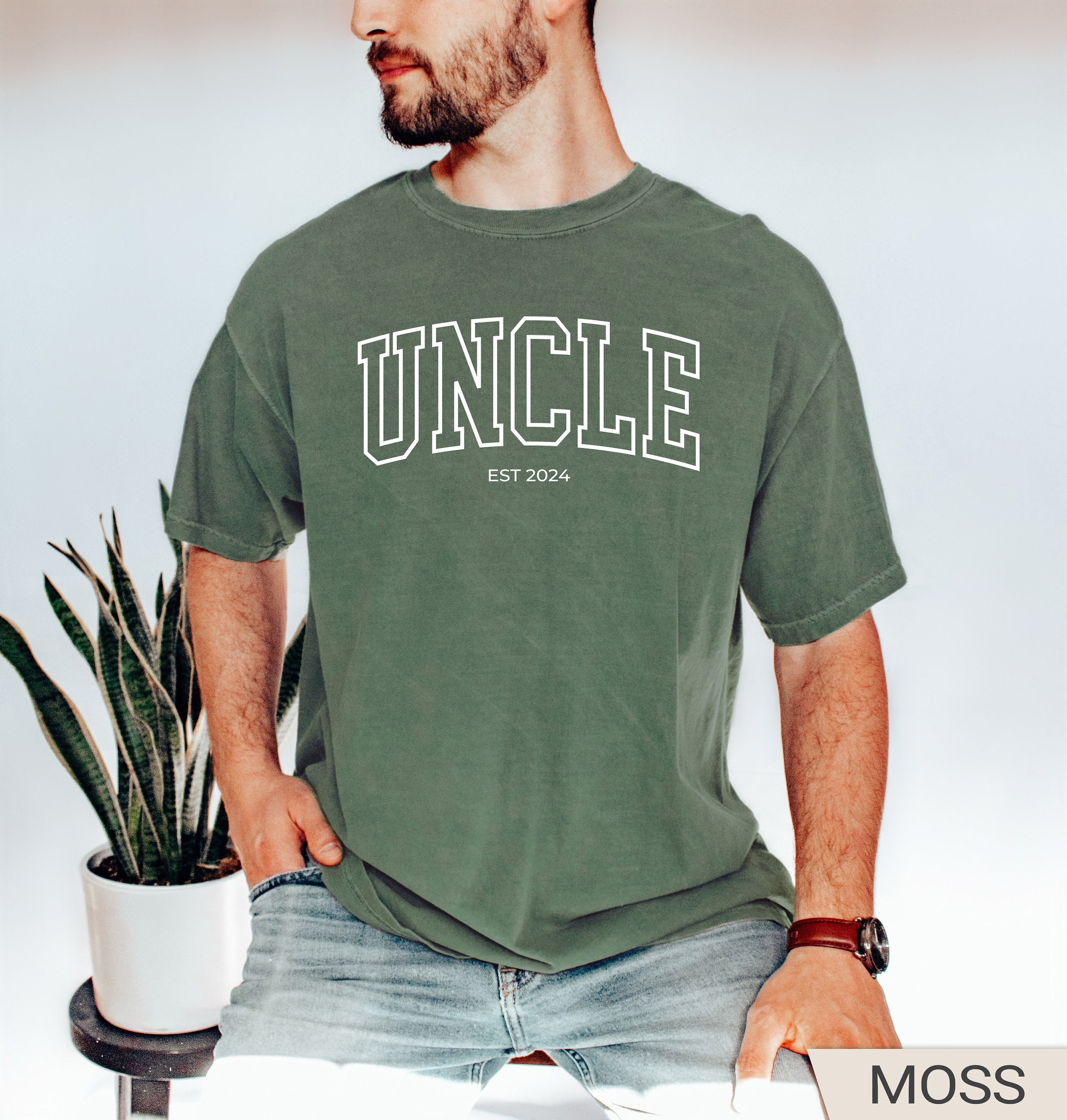 personalized uncle shirt uncle est 2024 pregnancy announcement shirt unique gift for uncle fathers day t shirt dzrtk scaled