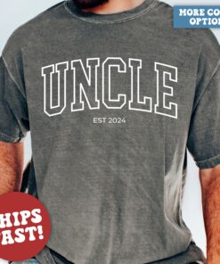 personalized uncle shirt uncle est 2024 pregnancy announcement shirt unique gift for uncle fathers day t shirt ud7lo