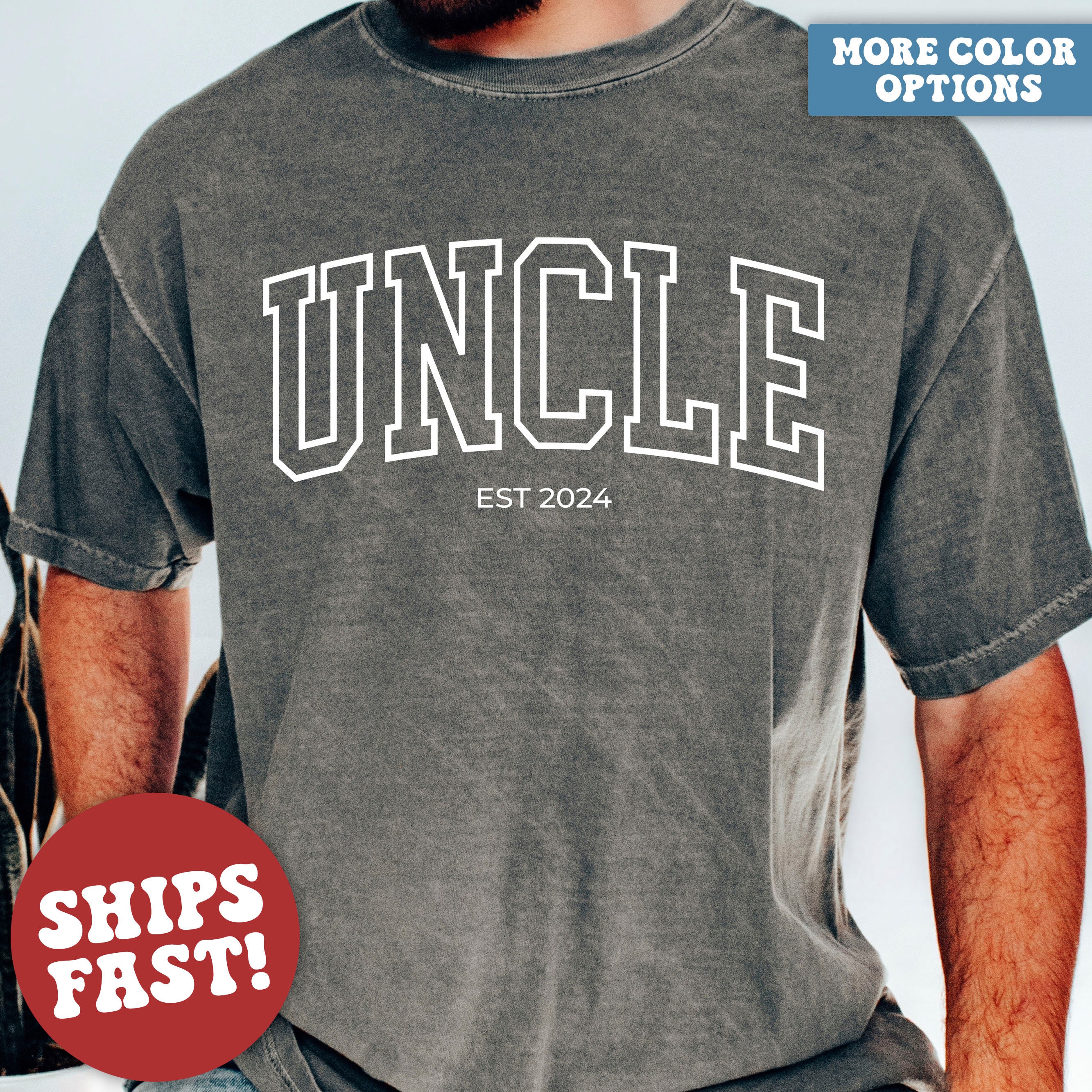 personalized uncle shirt uncle est 2024 pregnancy announcement shirt unique gift for uncle fathers day t shirt ud7lo