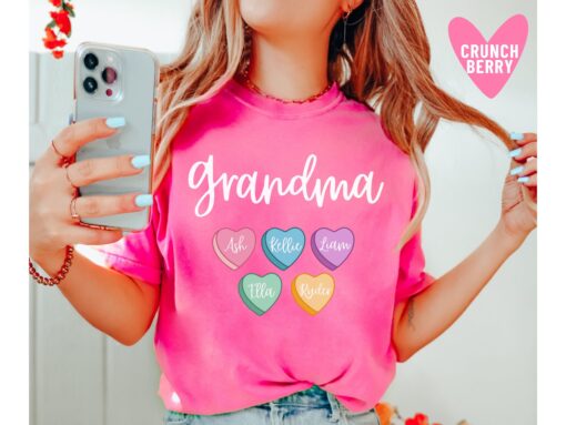 personalized valentines day shirt for grandma mimi nana with grandkid names cute grandma t shirt for valentines day 1kamn scaled