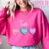 personalized valentines day sweatshirt for tia with niece and nephew names cute heart candy design in pink x35fe scaled