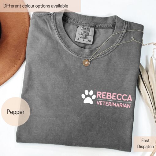 personalized veterinarian shirt custom comfort colors t shirt for veterinarians and dentists unique gift for vet and dentist trainees tgiiu