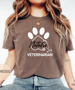 personalized veterinarian shirt custom vet tech nurse shirt veterinary assistant apparel animal doctor t shirt suwco