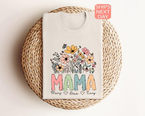 personalized vintage floral mama shirt custom new mom t shirt unique mothers day gift for moms women dr46k