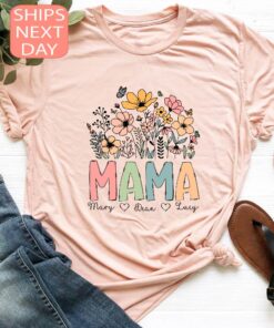 personalized vintage floral mama shirt custom new mom t shirt unique mothers day gift for moms women gz8vb