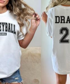 personalized volleyball mama shirt with kid name and jersey number custom volleyball mom gift for volleyball lovers 3hegr