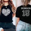 personalized volleyball mom shirt with custom number cute volleyball heart design for team spirit and gifts zjsvy scaled