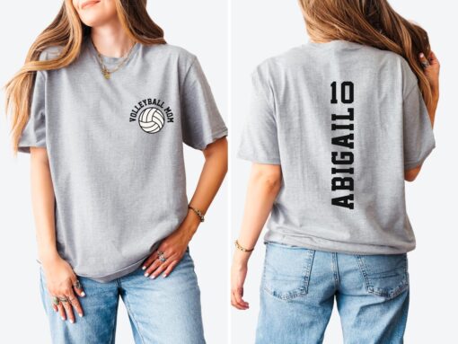 personalized volleyball mom shirt with kids name game day sweatshirt for sports moms volleyball mama apparel 4dsx6 scaled