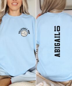 personalized volleyball mom shirt with kids name game day sweatshirt for sports moms volleyball mama apparel wcwrl