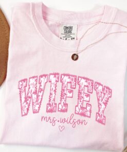 personalized wifey shirt custom floral honeymoon t shirt bridal shower gift fiancee tee toile de jouy new bride shirt 9oufw