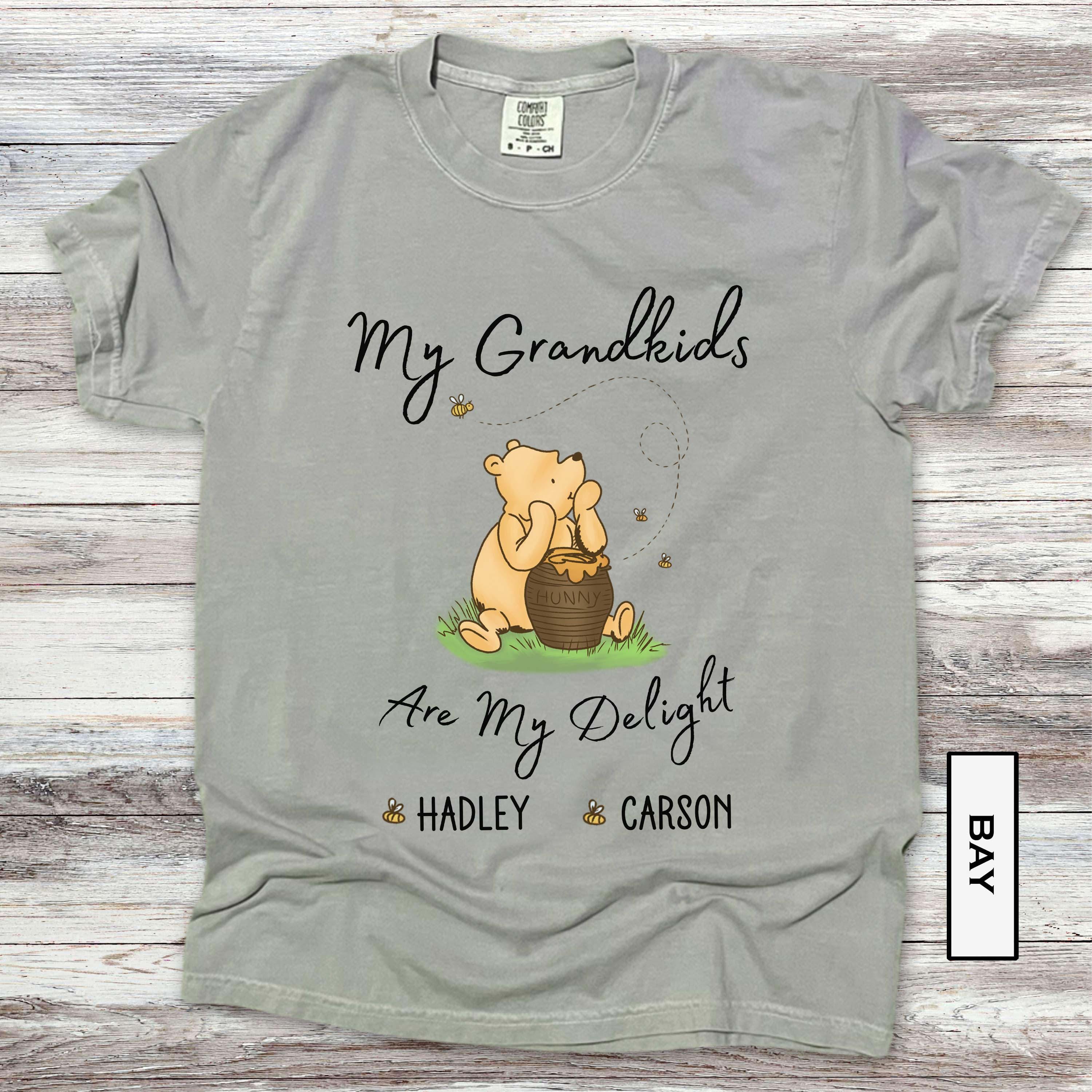 personalized winnie the pooh grandma sweatshirt with grandkids names for mothers day and special occasions bwbao scaled