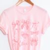 pink bows shirt for soft girl aesthetic balletcore style feminine clothing perfect for girly gifts and preppy looks xdsg1