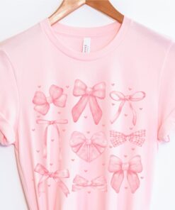 pink bows shirt for soft girl aesthetic balletcore style feminine clothing perfect for girly gifts and preppy looks xdsg1