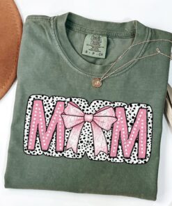 pink coquette mom t shirt cute mom shirt for mothers day gifts best mom ever shirt for women inynr