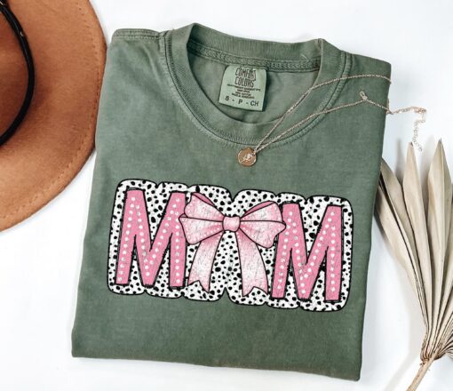 pink coquette mom t shirt cute mom shirt for mothers day gifts best mom ever shirt for women inynr