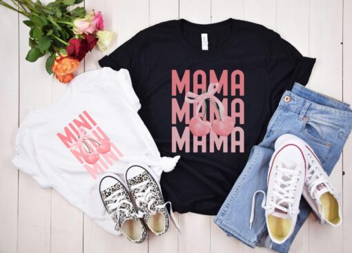 pink mommy and me balletcore mini shirts cute mama tee for mothers day matching outfits 9nefz