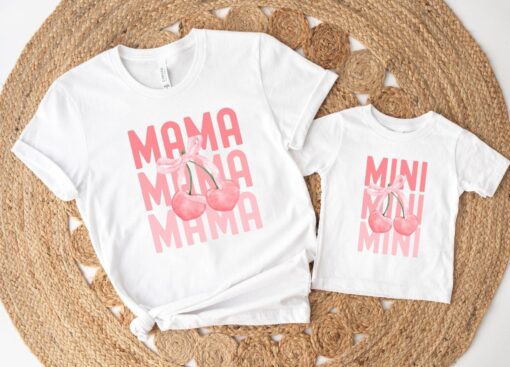 pink mommy and me balletcore mini shirts cute mama tee for mothers day matching outfits linuj