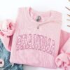 pink toile grandma sweatshirt floral granny crewneck custom grammy shirt perfect for mothers day gifts for grandmothers ikfuo