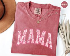 pink toile mama t shirt for new moms first mothers day gift cute mom life shirt personalized baby announcement cciyi