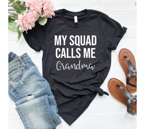 plus size grandma shirt my squad calls me grandma tee birthday gift for nana grammy funny mom life t shirt vsnhq