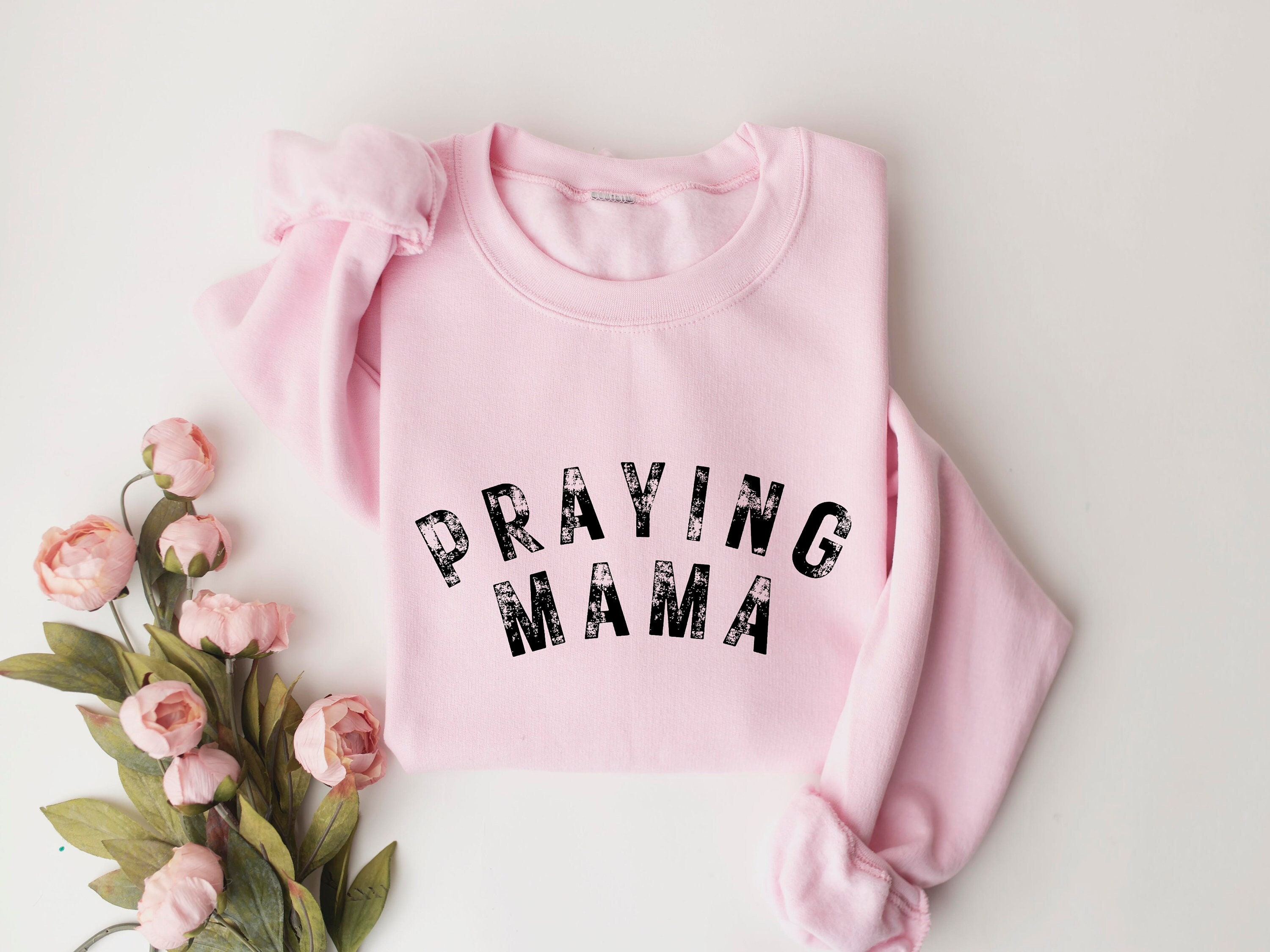 praying mama sweatshirt christian mother tee trendy mom life shirt for mothers day gifts and religious moms kkexc scaled